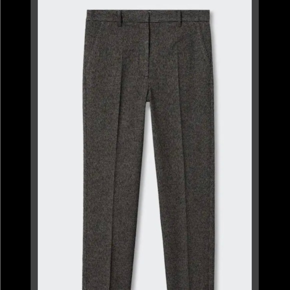 Plus size Mango grey check trousers. Cropped length. Size 22 - Picture 2 of 5